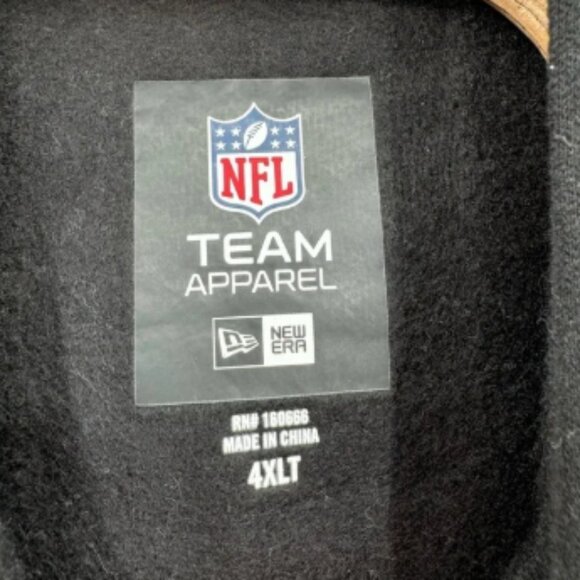 New Era Unisex Adult 4XLT Oakland Raiders‎ NFL Fan Apparel Hoodie Pullover NWT - Picture 3 of 8
